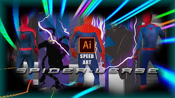 Spider-man no way home speed art work | Illustration speed edit (Illustrator) | Marvel Sony