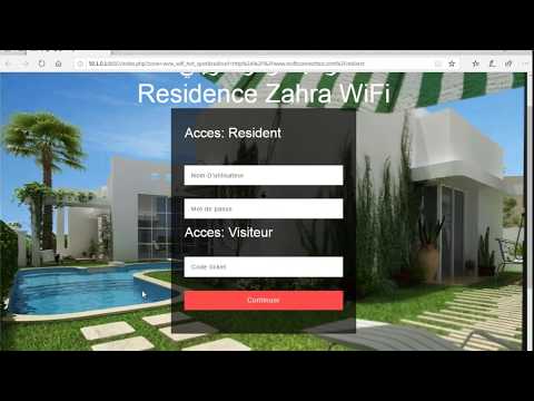 Portail WiFi Residence Ezzahra version PC