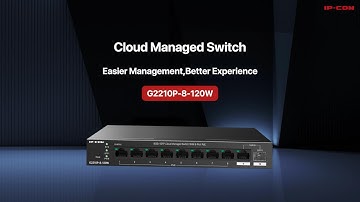 IP-COM G2210P-8-120W Cloud Managed PoE Switch