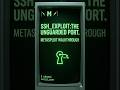 Metasploit SSH Walkthrough: Bypass auth &amp; gain shell access. For educational use. #SawHackSec