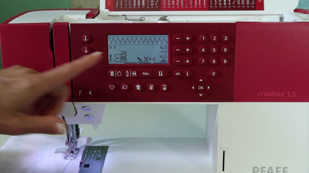 Pfaff creative 1.5 44 Sewing Elastic - YouTube