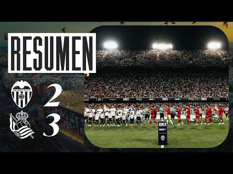 RESUMEN| DERROTA DEL VALENCIA CF ANTE LA REAL SOCIEDAD (2-3)