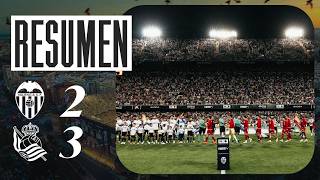 RESUMEN|  DERROTA DEL VALENCIA CF ANTE LA REAL SOCIEDAD (2-3)