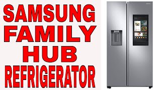 Samsung RS27T5561SR Side by Side Family Hub Refrigerator - Setup & Info Look inside Fridge