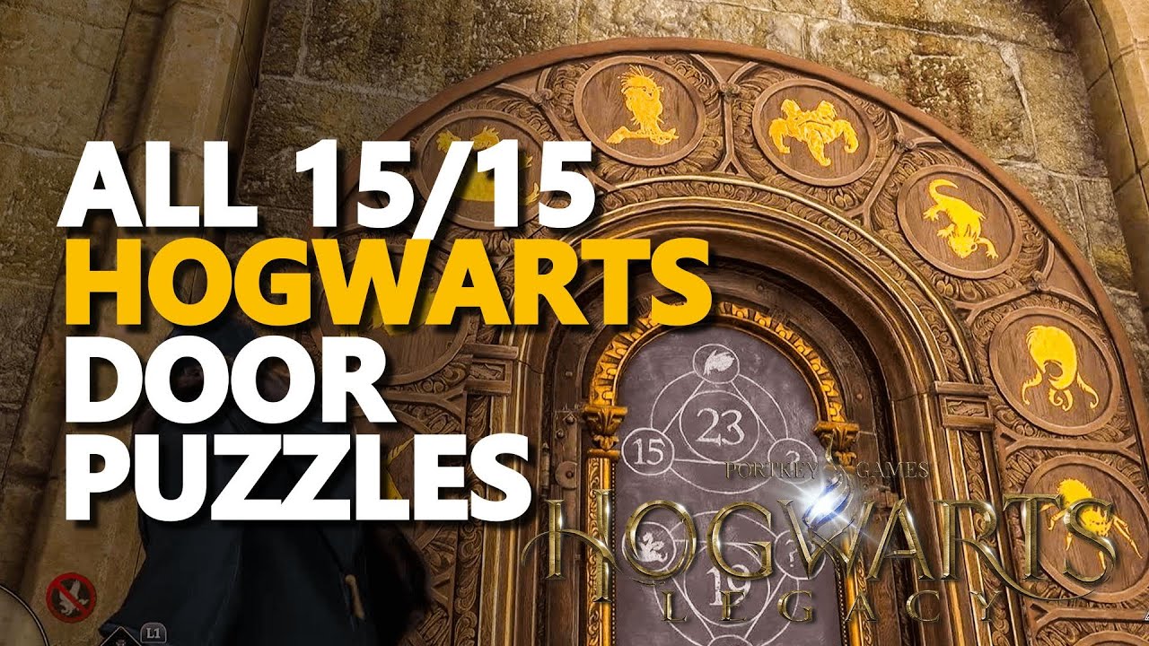 All Hogwarts Door Puzzles Hogwarts Legacy - YouTube