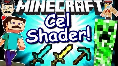 Minecraft CEL SHADER! Amazing Cartoon Effect!