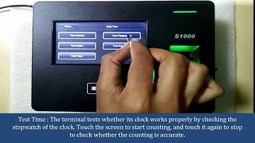 Auto test option in S1000 Device