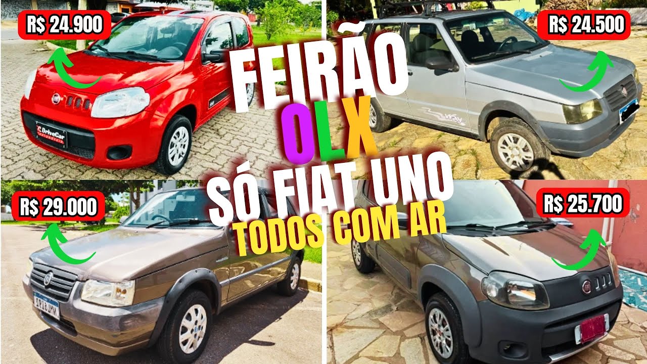 FIAT UNO com Ar-Condicionado à Venda em Brasília | 10 Unidades Disponíveis a Preço de Oportunidade