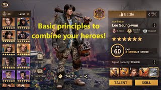 Hero basics and principles of how to combine heroes | Doomsday: Last Survivors