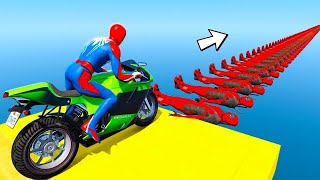 SPIDERMAN Motos Bike Impossible Track Challenge com Super-heróis - Siêu Nhân Nhện Đua Xe Motos