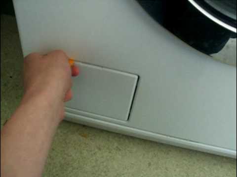 How to open the door to a Miele washing machine with no power - YouTube