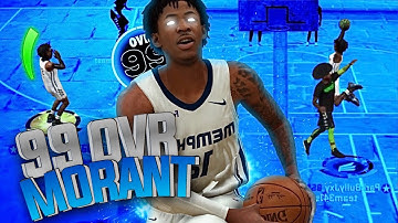 99 OVR JA MORANT BUILD Is UNSTOPPABLE In NBA 2K20..
