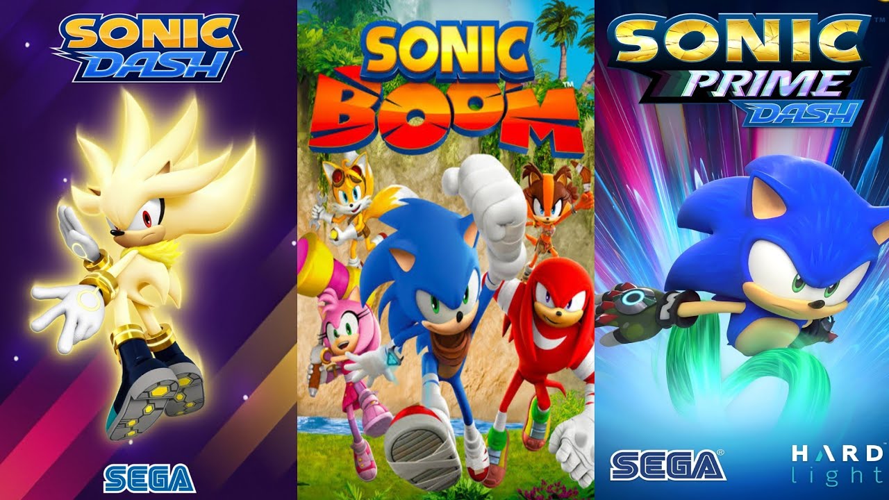 Sonic Dash 🆚 Sonic Boom 🆚 Sonic Prime Dash - Super Silver Vs All Bosses ...
