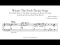 Winnie The Pooh Theme Song Kno Piano Music Sheet Music Transcription 