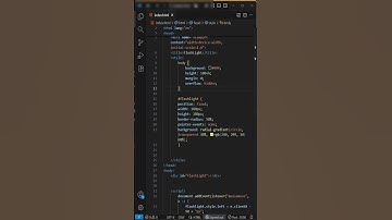 3 Lines of JavaScript #3 — Flashlight Mode 🔦✨ (Beginner Project) #programming #coding