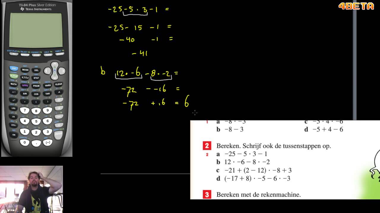Getal en ruimte - diagnostische toets hoofdstuk 4 - 1hv - formules
