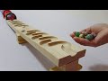 Marble Run Race ASMR ☆ Marble Run Rolling Ball & Wooden Tunnel Course