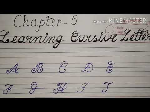 Cursive Capital Letters - YouTube