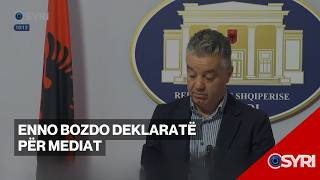 Enno Bozdo deklaratë për mediat