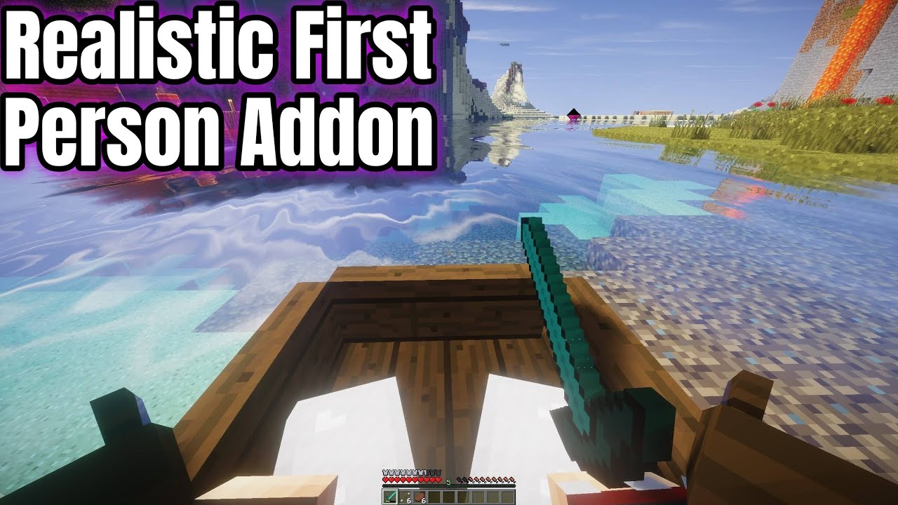 Minecraft Pocket Edition Realistic First Person Mod || First Person ...