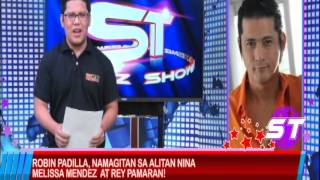 Robin Padilla, Namagitan Sa Alitan Nina Melissa Mendez At Rey Pamaran.