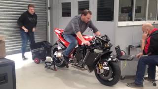 Ducati Desmosedici GP8 Engine Starts  (Amazing Sound)