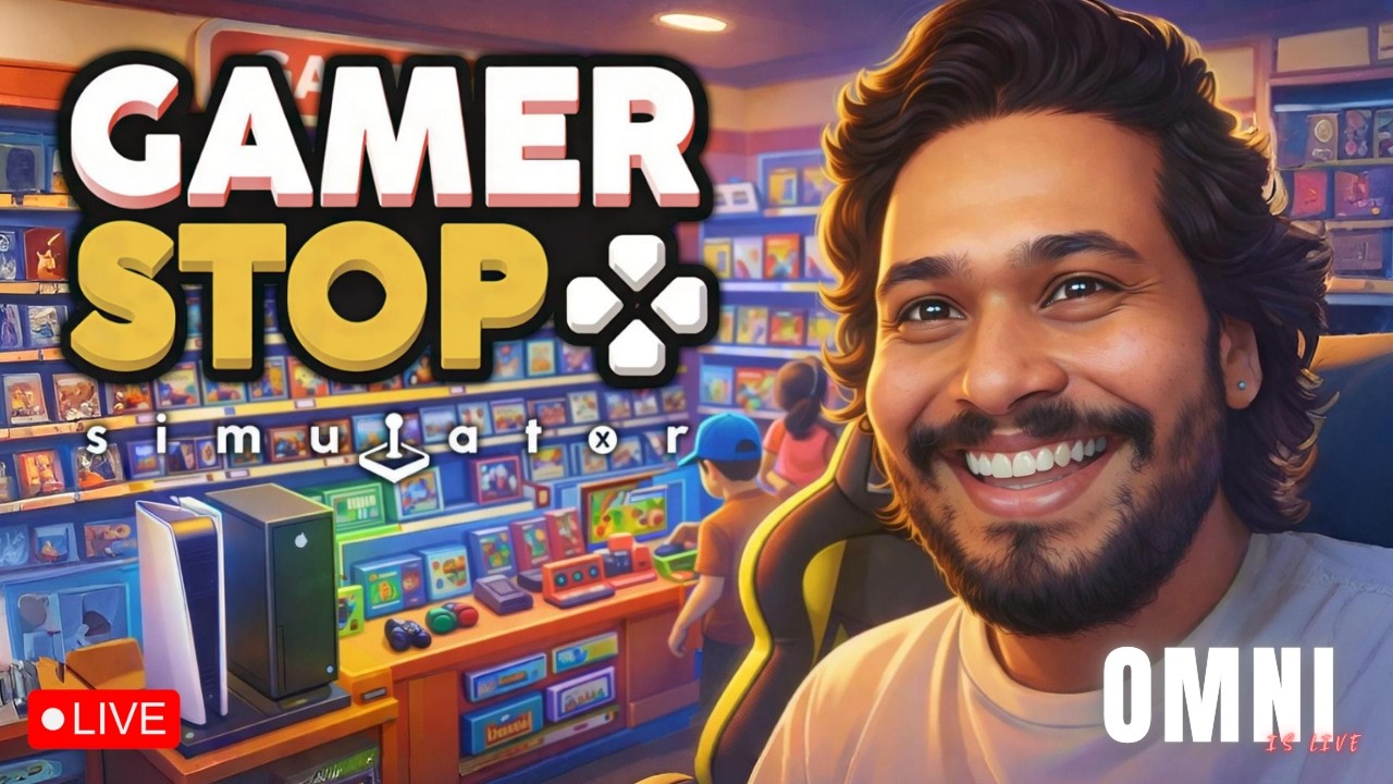 🔴 New ഗെയിം കട തുറന്നു 😂🎮 | Gamer Stop Simulator | Malayalam gameplay #livemalayalam #omni
