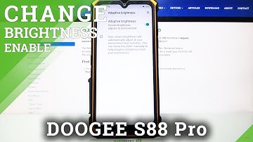 How to Activate Auto-Brightness Feature in Display Settings - DOOGEE S88 Pro