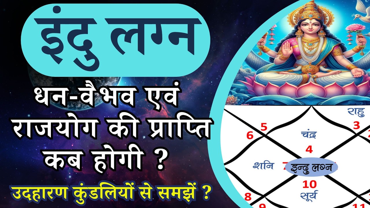 इंदु लग्न | धन-वैभव एवं राजयोग की प्राप्ति कब होगी ? इंदु लग्न से जुड़े महत्वपूर्ण सूत्र #astrology