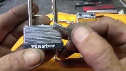 #48.Master 517 Laminated padlock exposed and by passed.