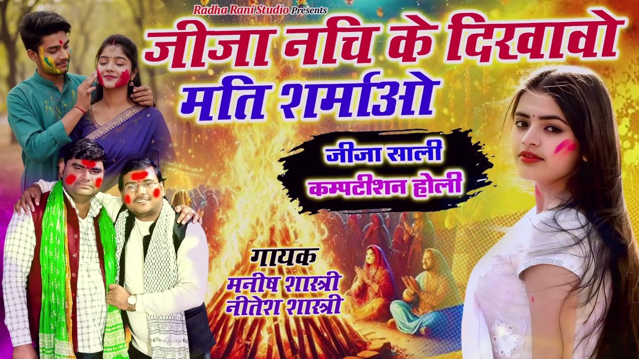 #होली_रसिया_2026_चटपटी जीजा नाच नाच दिखावो मती घबडाउ।। नीतेश मनीष शास्त्री Neetesh Manish shastri 