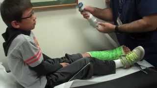 Maxwell's cast is removed from his broken leg