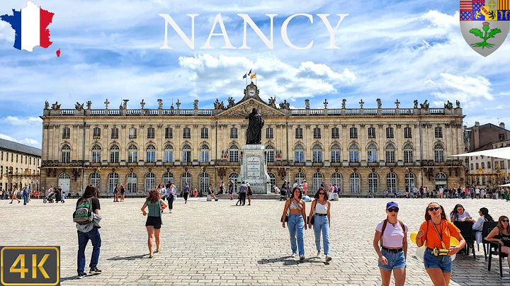 Nancy Walking Tour France  | 4K City Walk