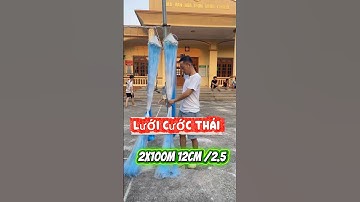 Lưới Cước Thái Sư Tử Xịn. Cao 2x100m 12cm / Cước 2.5 Túi sâu, Chống Rối #luoidanhcaadau