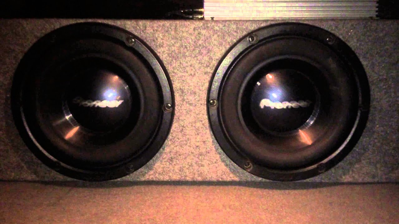Pioneer 10'inch subwoofers - YouTube