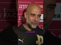 Pep Guardiola speaks on Man City becoming the first team to reach four consecutive FA Cup finals 👏