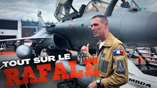 Présentation du Rafale par le pilote Marty au Bourget 2023