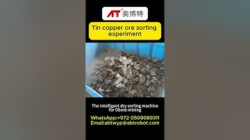 How to sort tin copper ore#minesorting #Tin copper ore#oresorter