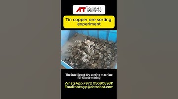 How to sort tin copper ore#minesorting #Tin copper ore#oresorter