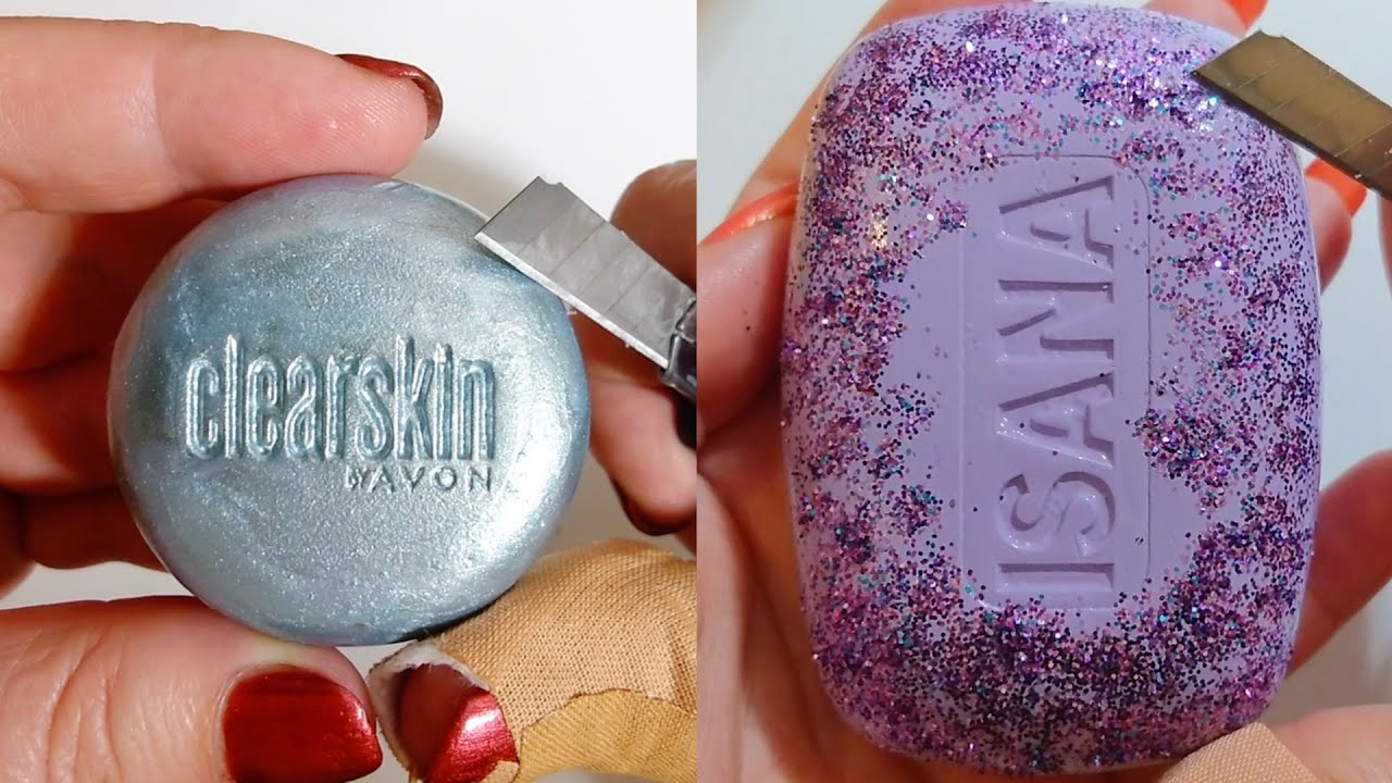 Soap Carving ASMR Relaxing Sounds no talking Satisfying ASMR Video 