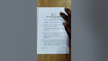 Knowledge and Curriculum part-2 ,B.Ed semlV, session 2021-23, VBU, pyq 📃