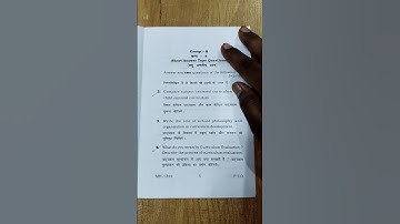 Knowledge and Curriculum part-2 ,B.Ed semlV, session 2021-23, VBU, pyq 📃