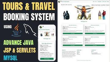 Tours and Travel Booking System Project using Advance Java | JSP & Servlet Project | Java | MySQL