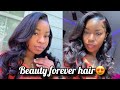 WATCH ME INSTALL AND MELT THIS LACE 😍 ON THIS 22inch Wig 💕 Ft. Beauty Forever Hair