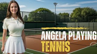 Smashing Style: Angela's Sensational Tennis Skirt Ensemble