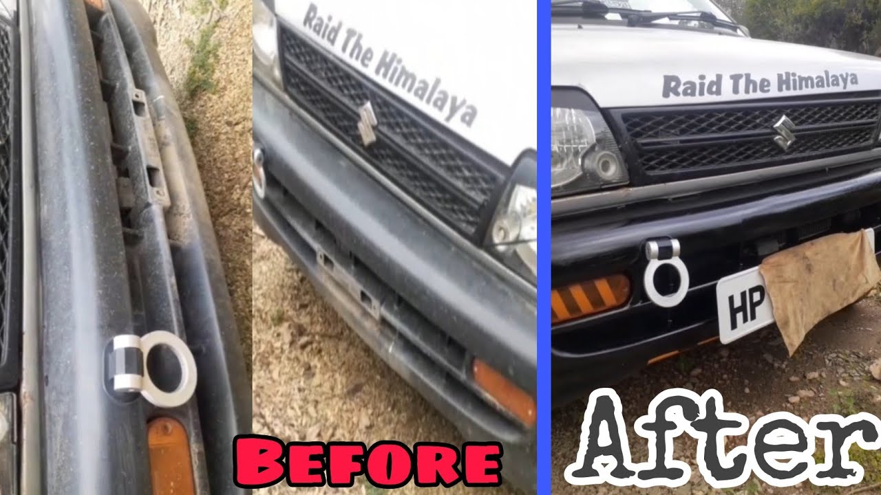 Maruti 800 Bumper Paint maruti 800 paint Spray paint Modified Maruti 800 YouTube