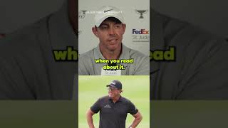 Rory McIlroy comments on Phil Mickelson's alleged $400K wager on the 2012 Ryder Cup.