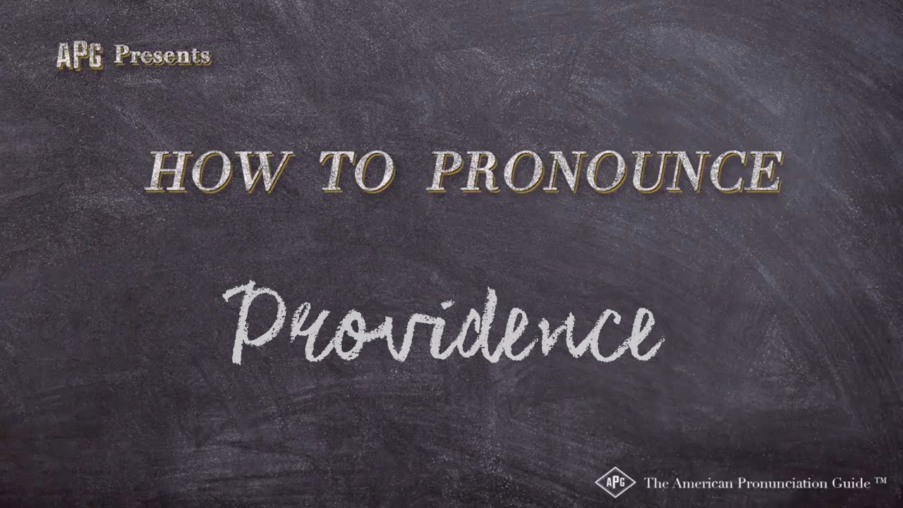 How To Pronounce Providence (Real Life Examples!)