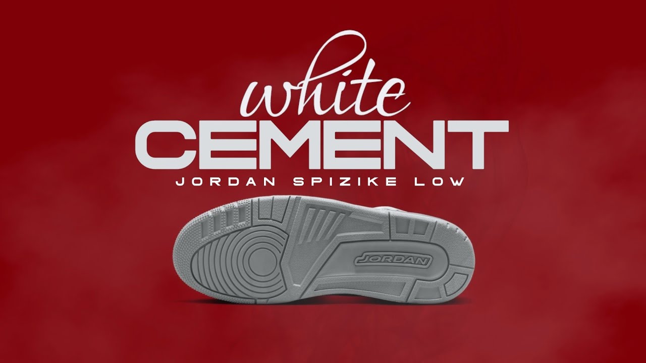 Jordan Spizike Low WHITE CEMENT