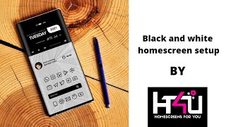 Black and white homescreen setup |Novalaunchersetup |Homescreen setup |Android homescreen screenshot 2